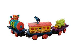 B Toys Critter Express Train Replacement Cars Dog Cat Frog Magnetic Toy Vehicles